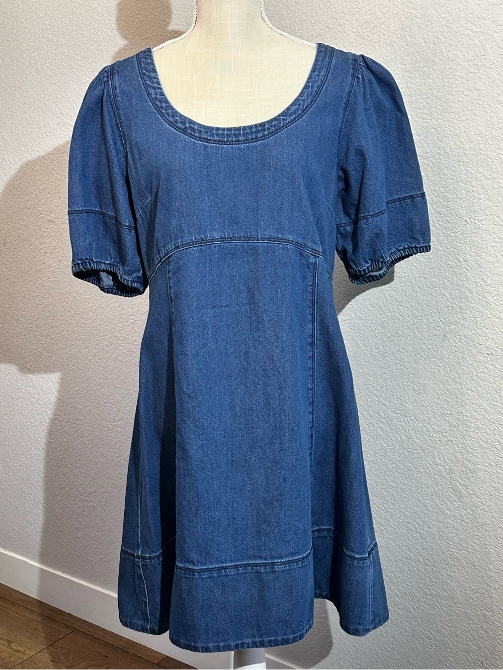 LOFT Outlet Blue Denim Dress 14